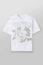 YoungLA Men's Heavyweight Oversized Graphic Tee – Drip Skull Vintage Wash T-Shirt