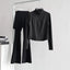 lululemon Stand-Collar Jacket & Skirted Flare Pant Set Black