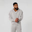 YOUNGLA- Heather Grey Zip-Up Hoodie Sweatshirt