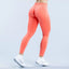 DFYNE Seamless High-Waisted Contour Legging Orange