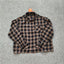 YOUNGLA Yellow Brown Plaid Long-Sleeve Shirt