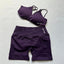DFYNE Seamless Crossover Sports Set Purple Red