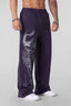 YoungLA Acid Wash Casual Training Sweatpants – Vintage Wash Purple Edition