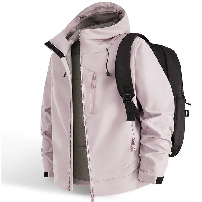 Alo Performance Hooded Technical Shell Jacket Pink Hover Image