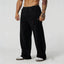 YOUNGLA Men's Arched Collegiate Wide Leg Sweatpants