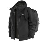 Alo Performance Hooded Technical Shell Jacket Orange
