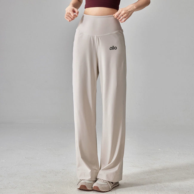 Alo Active High-Waisted Wide-Leg Pant White Hover Image