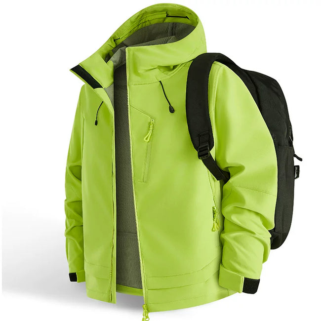 Alo Performance Hooded Technical Shell Jacket Apple Green Hover Image