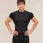 Essential Engineered Panel Seamless Training Short Sleeve – Jet Black