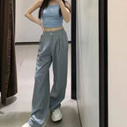 Alo Active Logo Band Wide-Leg Pant