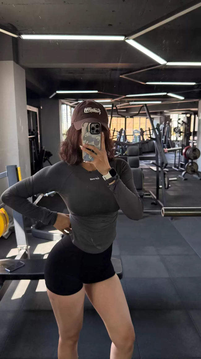 DFYNE Seamless Contour Long-Sleeve Shark Gray Hover Image