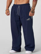 YOUNGLA Men's Side Piping Track Pants
