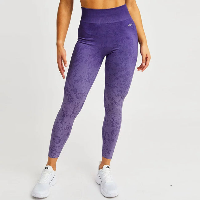 AYBL Jacquard Seamless High-Waisted Legging Purple Hover Image