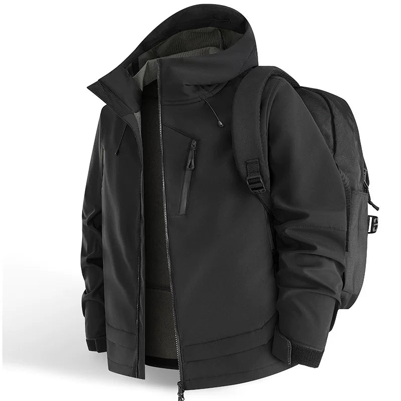 Alo Performance Hooded Technical Shell Jacket Black