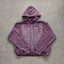 YOUNGLA- Washed Purple Graphic Pullover Hoodie