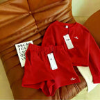 Alo Off-White Sweatshirt & Short Set