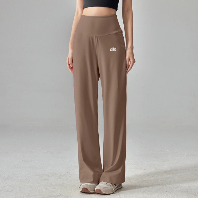Alo Active High-Waisted Wide-Leg Pant Brown Hover Image