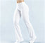DFYNE Seamless High-Waisted Flared Legging White