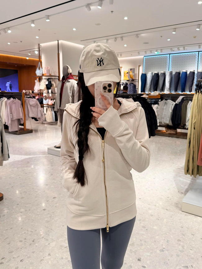 lululemon Fitted Thumbhole Full-Zip Jacket Apricot Hover Image