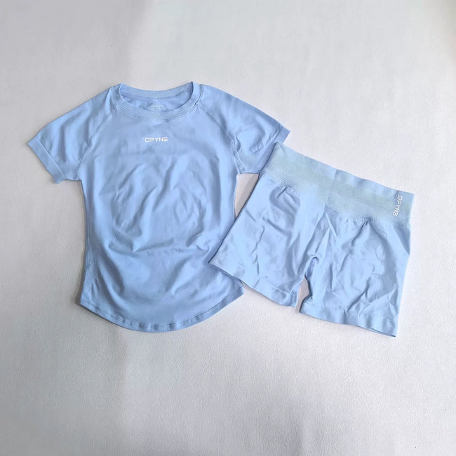 DFYNE Seamless Compression Set Ice Blue Hover Image