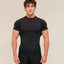 Essential Engineered Panel Seamless Training Short Sleeve – Black / Red