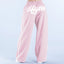 DFYNE Wide-Leg Side-Stripe Track Pants Pink
