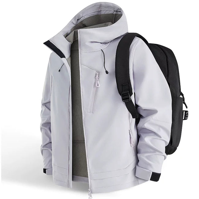 Alo Performance Hooded Technical Shell Jacket Light Purple Hover Image