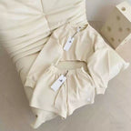Alo Off-White Sweatshirt & Short Set