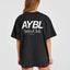 AYBL Sports Club Graphic Oversized Tee Black