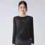 Alo Active Drawstring Long-Sleeve Performance Top Black