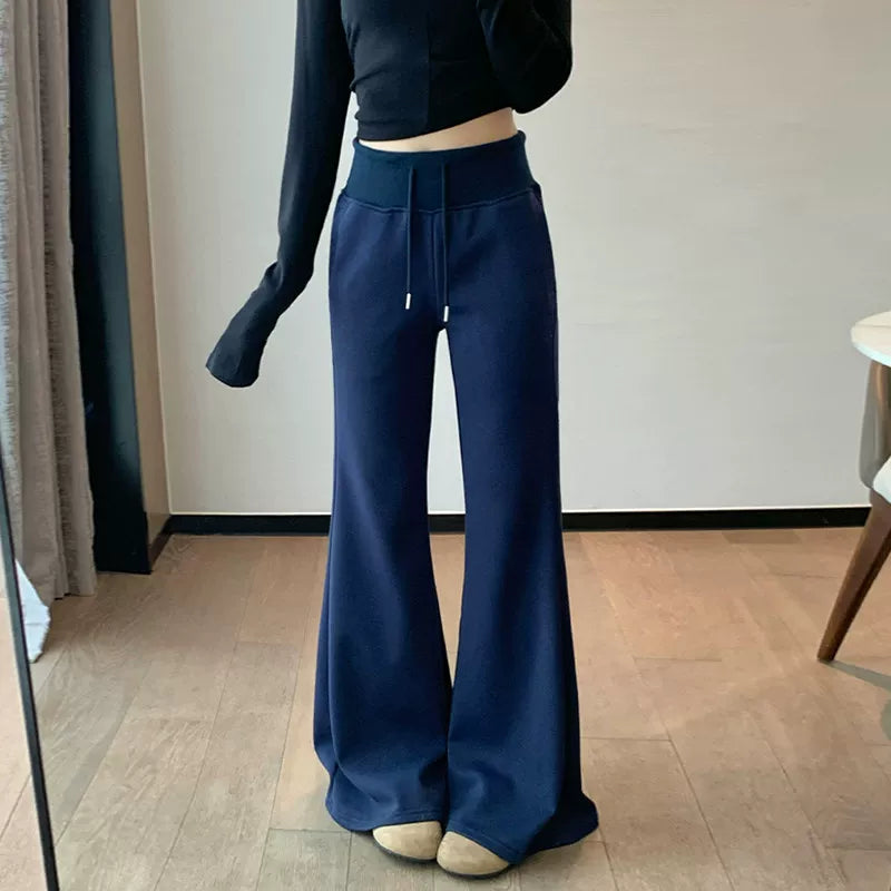 lululemon High-Waisted Ribbed Flare Sweatpant Blue