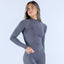 DFYNE Seamless Full-Zip Fitted Active Jacket Grey