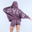DFYNE Oversized Back-Logo Hoodie Purple