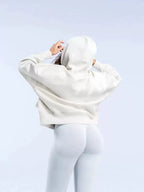 DFYNE Oversized Back-Logo Hoodie White