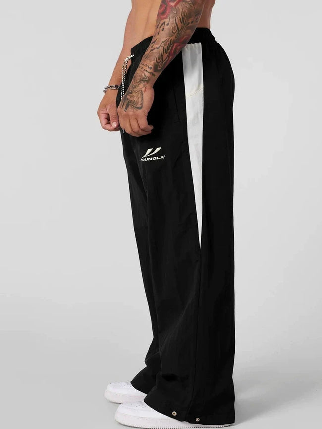 YOUNGLA Men's Side Piping Track Pants Main Image