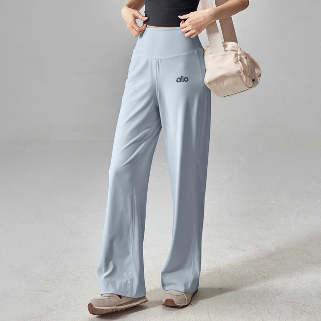 Alo Active High-Waisted Wide-Leg Pant Blue Hover Image