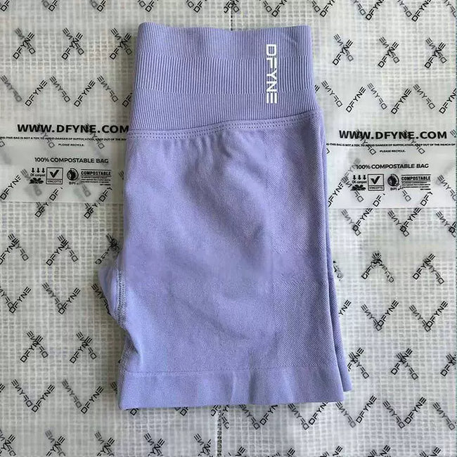 DFYNE Seamless High-Waisted Contour Short Light Purple Hover Image