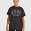 AYBL Varsity Graphic Oversized Tee Black
