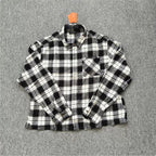 YOUNGLA- Blue Plaid Long-Sleeve Shirt