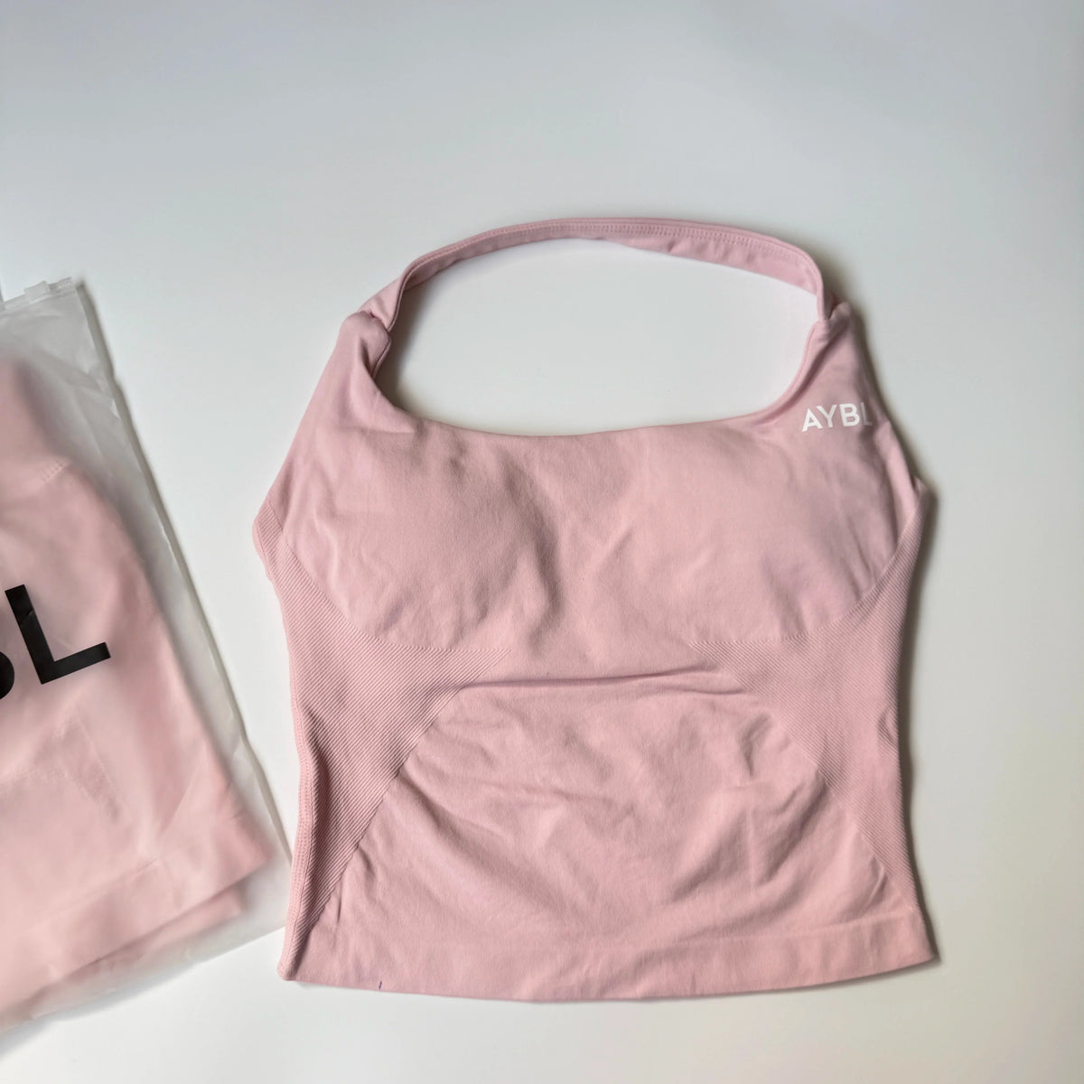 AYBL Seamless Halter Tank Top Pink