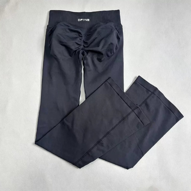 DFYNE Seamless Ruched Flared Legging Shark Gray Hover Image