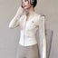 Alo Active Stand-Collar Full-Zip Athletic Jacket Cream