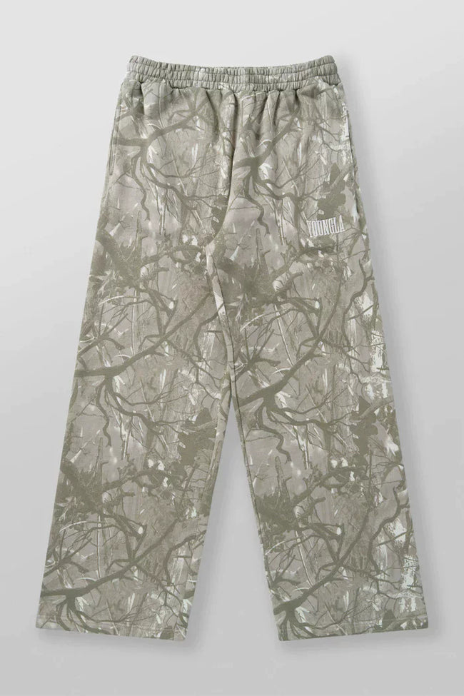 YoungLA Camo Casual Training Sweatpants – Tree Camo Edition Hover Image