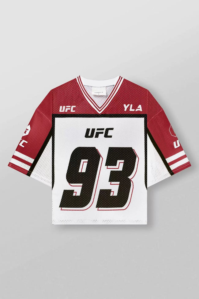 YoungLA x UFC "93" Graphic Oversized Jersey | Vintage Mesh Combat Sports Tee Hover Image