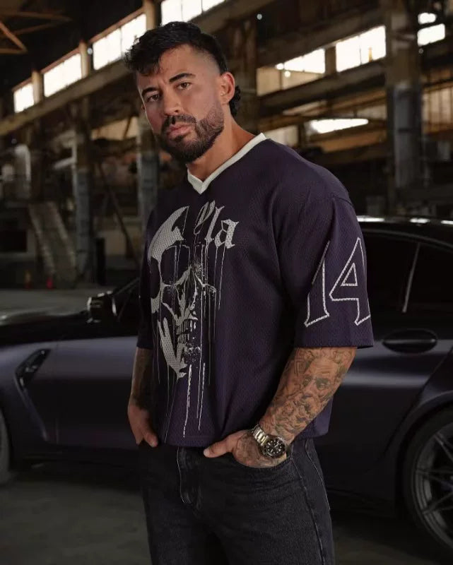 Unleash Your Inner Strength with the YoungLA Oversized Gym Jersey Hover Image